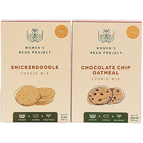 Women's Bean Project Gift Bundle with Snickerdoodle and Chocolate Chip Oatmeal Cookie, 2 Items Cover