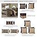 Michael Amini 10 Piece Imperial Comforter Set, King, Gold/Brown