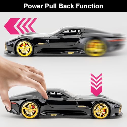 Auto a escala 1:32 AMG GT Vision con luces y sonido miniatura 4