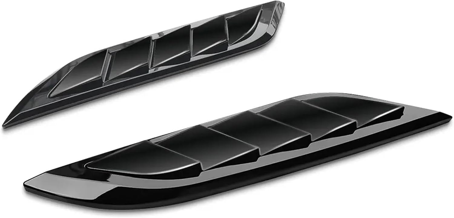Car Front Bonnet Vents Hood Side Trim Cover Steel Air Flow Intake Scoop Vent Snow Cover Compatible with 2020 2021 Land Rover Defender