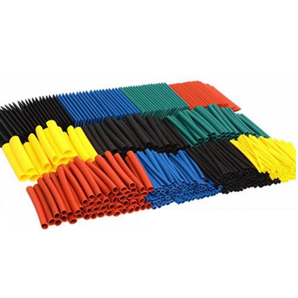 Jnchdghwa As Shown 328Pcs Heat Shrink Tubing Kit For Electrical Insulation 5 Colors 8 Sizes Assorted Tubing Wrap Sleeve Set