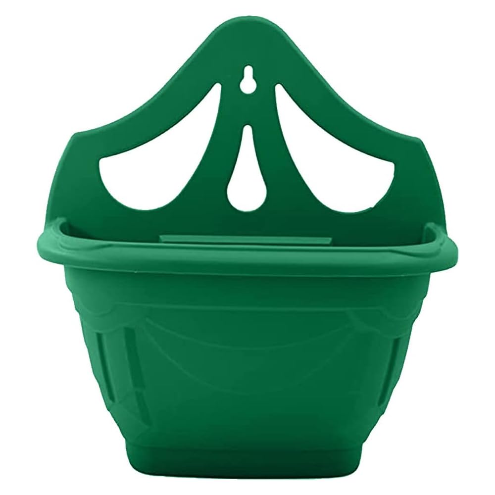 ANGIX 31cm Venetian Wall Planter for Indoor & Outdoor Use - Decorative Plastic Hanging Basket Plant Pot for Vines & Trailing Plants, Wall-Mounted Flower Planter for Garden, Balcony & Patio