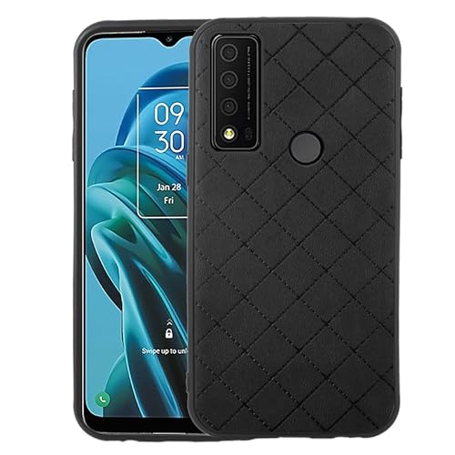 Furiet Compatible with TCL 30XE/30V/4X/20AX/20A/20R/Bremen 5G Case Rugged Slim Thin Anti-Slip Fit Rubber TPU Mobile Phone Protection Cover for TLC T601DL 30 XE XE5G V 20 AX R A 6.67 Women Men Black