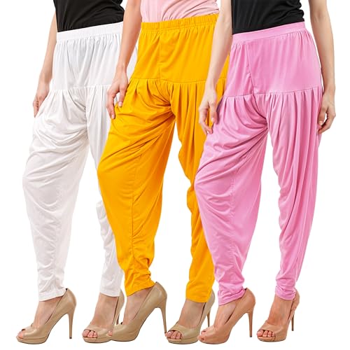 Image of Buy That Trendz Patiala Salwar for Women Relaxed Fit Viscose Patiyala Salwar Harem Bottom Pants