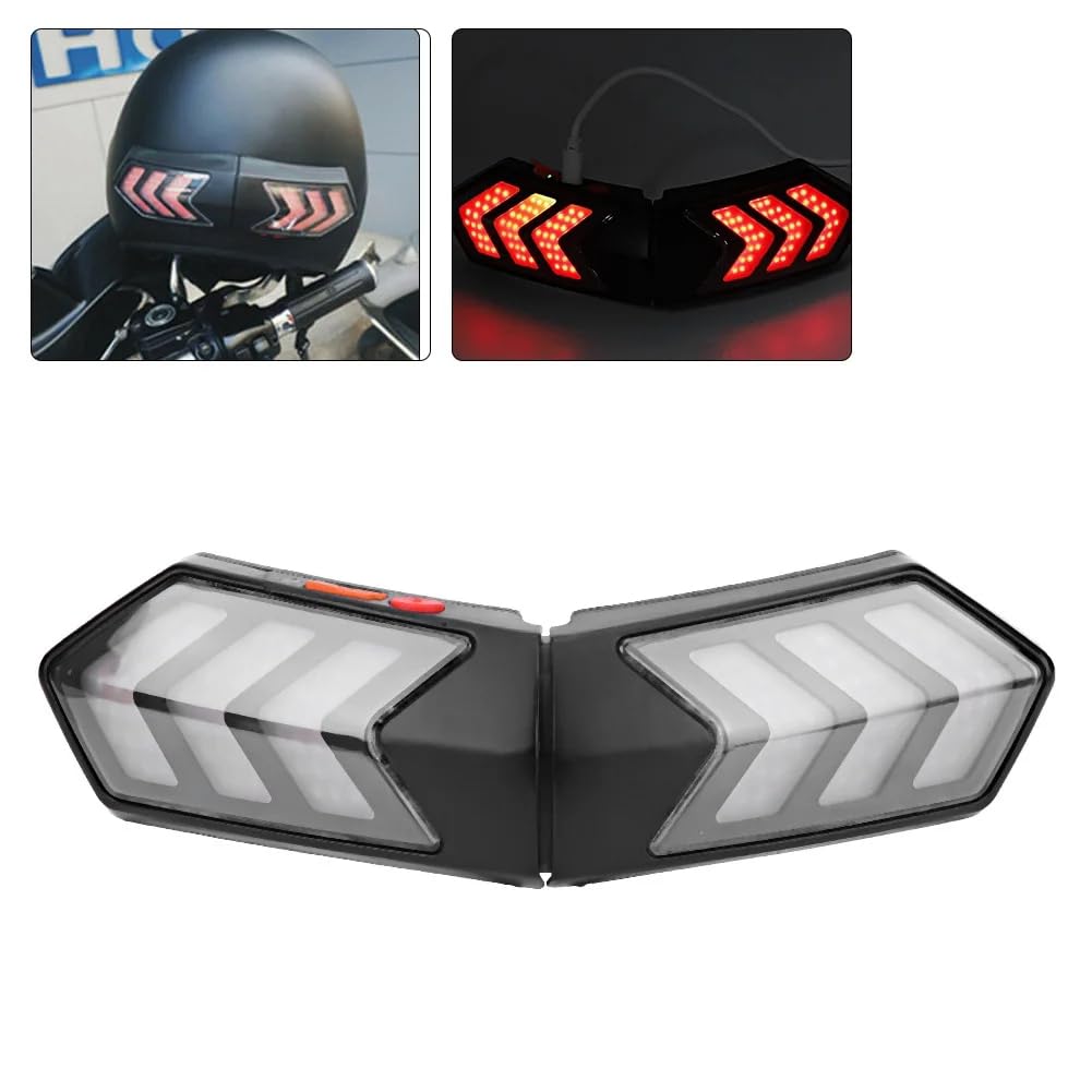 LED -Sicherheitsleuchte Drahtloser Motorradhelm LED -Sicherheitslichtbremse Lichtlatte