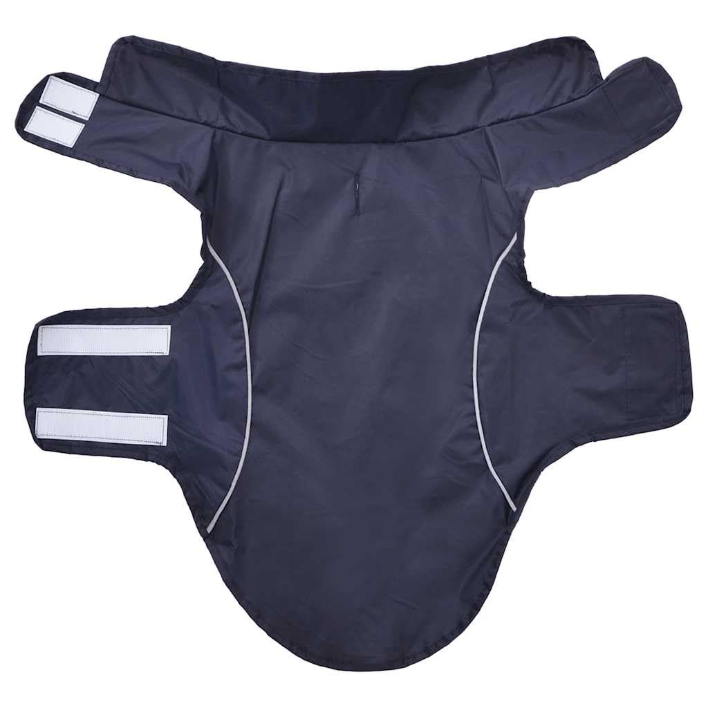 Cappotto impermeabile per cani in poliestere, blu navy, S, con strisce riflettenti, antivento, impermeabile, traspirante, per autunno, inverno, outdoor, gassa, protezione asciutta e calda