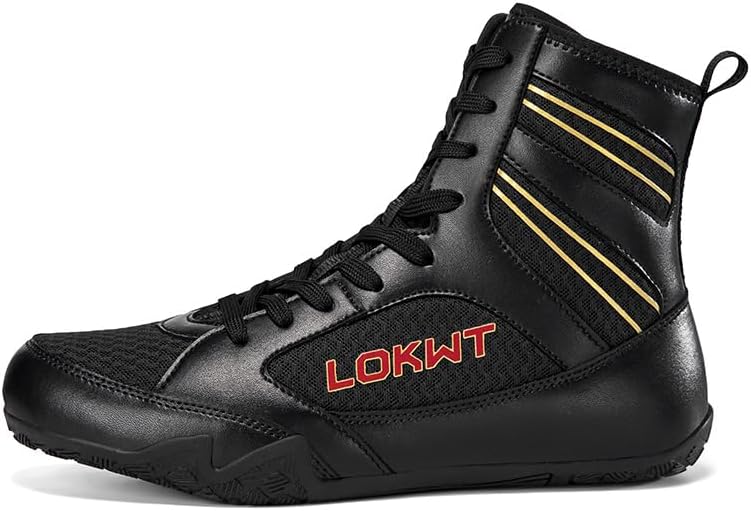 Professional Wrestling Shoes for Men - Boxing & Weight Lifting Shoes for Cross Training, Powerlifting for Men, Women, Youth Breathable Lightweight