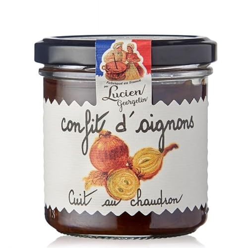 Délice Maison: Confit d'Oignons Riches en Saveurs Poids Net 150g - Recettes Authentiques au Chaudron Epicerie Salée - Conserves Gourmandes Pâtés, - Le Lot De 4