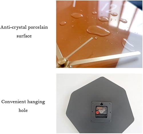 Miniatura 5 de AOKLEY Reloj de pared Flower Shape Wall Clock Silent Non-Ticking Modern Minimalist Battery Operated Wall Hanging Flower Clock for Bathroom Kitchen