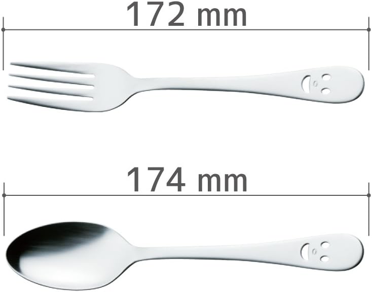 Katori Shoji 555183 Nico Cutlery Set, 4-Piece Set, Stainless Steel, Tsubame Sanjo, Dessert Fork