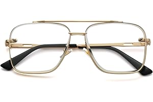 Gold Aviator Glasses: Modern Squared Silhouette with Gradient Shades