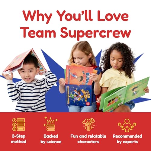 Image of Team Supercrew - Emotions and Powers - 4 Book Box Set (books 1-4): Social Emotional Learning for Kids Ages 2 - 8 | CBT-Inspired Stories to Build Confidence and Manage Emotions