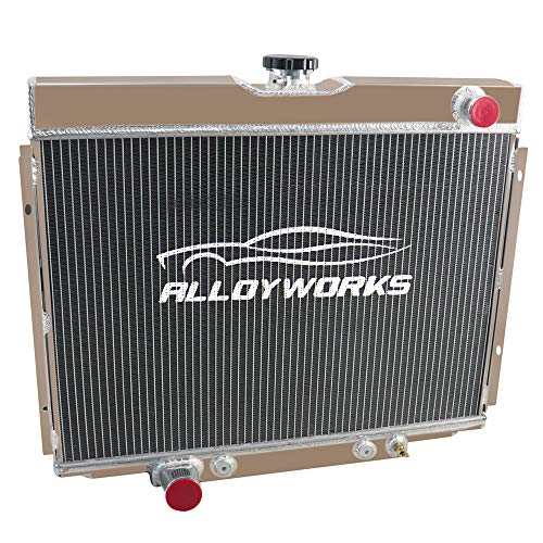 ALLOYWORKS 3 Row Core Aluminum Radiator For 1967-1970 Ford Mustang Mercury / 1968-1970 Cougar XR7 PRO