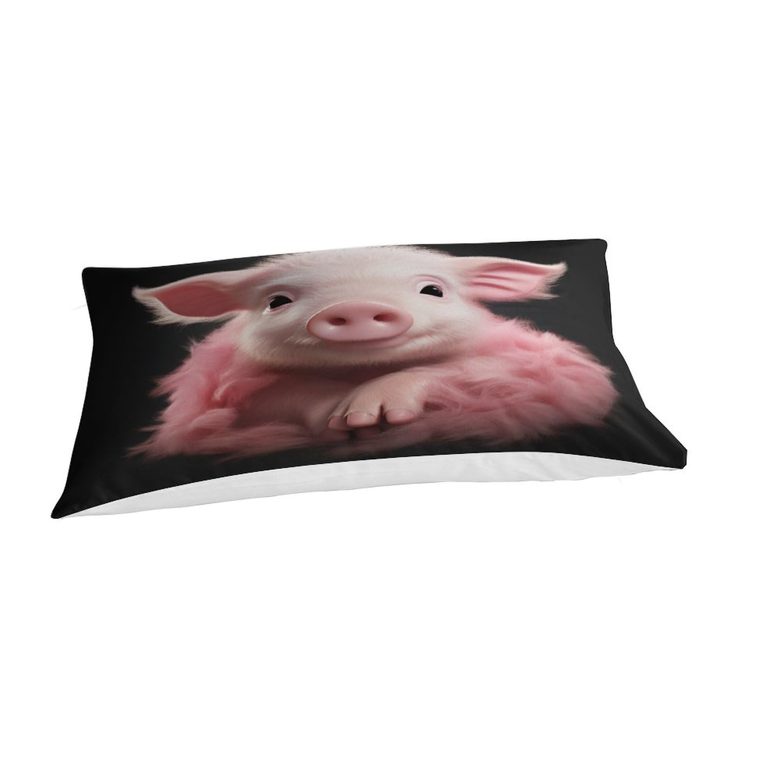 Housse De Couette 3 Pièces Imprimée 3D Le Petit Cochon - Microfibre Douce, King 220x240cm