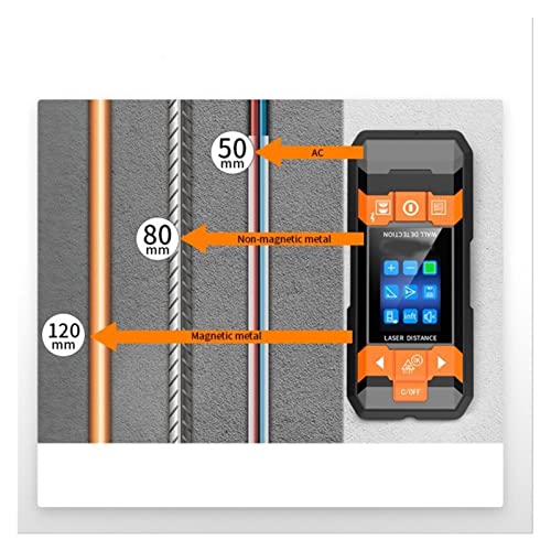 Metaaldetector Metalen bedrading Detector Laser RangeFinder Wall Scanner Draad en Kabel Metalen Stud Hout Detector Voor volwassen kind (Color : Black, Size : 2101C) - Image 4