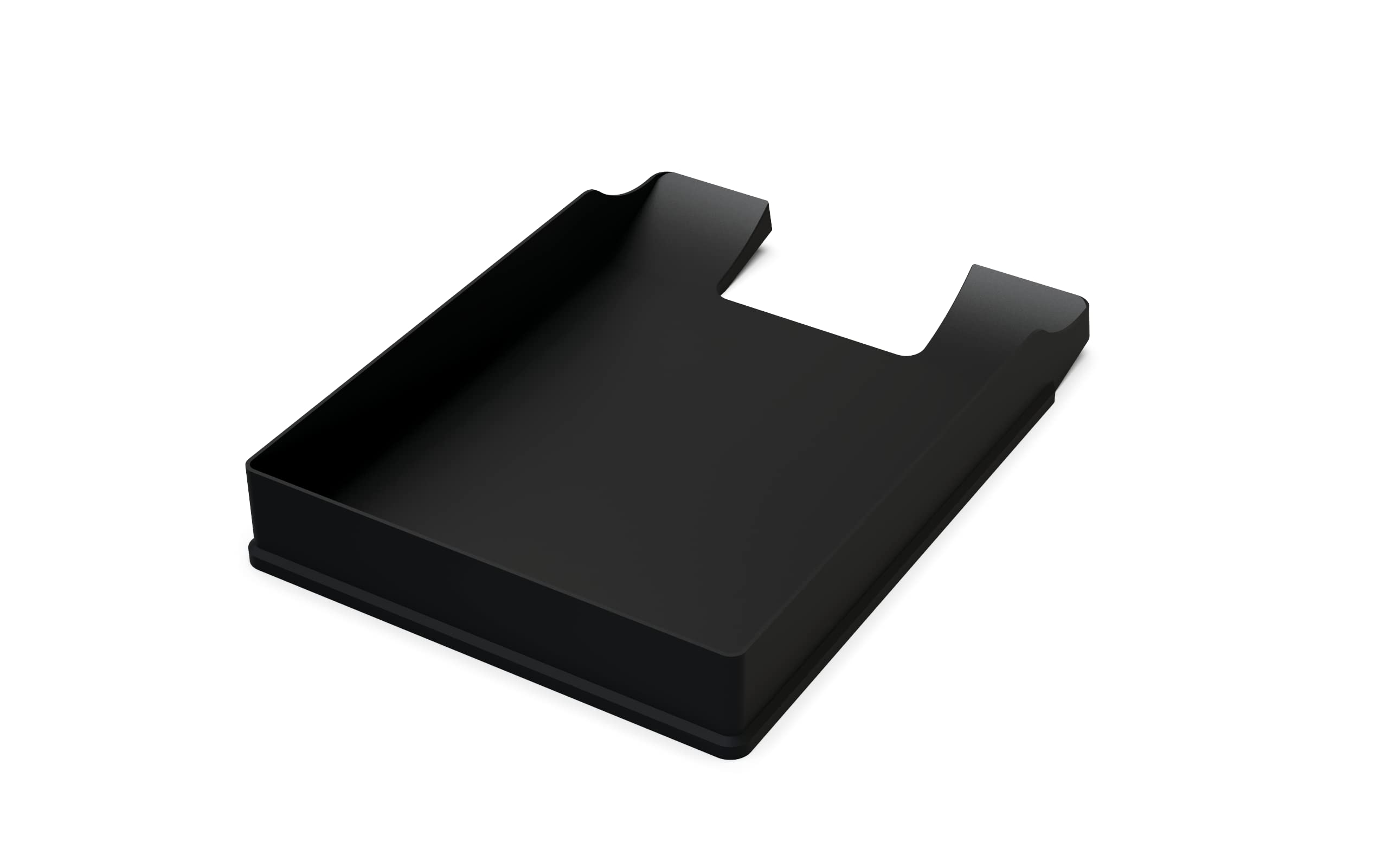 Detectalia Set de 20x Bandejas portadocumentos tamaño A4 Negro - Organizador Escritorio apilable - Bandeja plástico para Oficina - Archivador Papeles - Cestas de Correo - 35x25x5,2 cm
