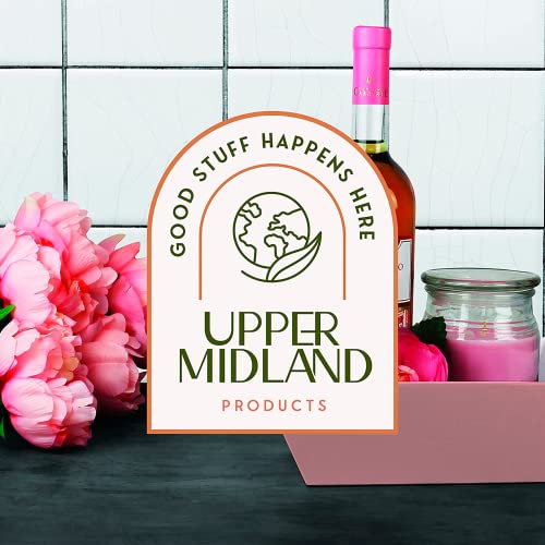 Image of [5pk] 8x10 inch Pink Gift Baskets Empty | Small Pink Rectangular Baskets with Handles | Gifts, Organizing, Nursery, Snacks, Wine | Valentines, Easter, Christmas | Gift to Impress - Upper Midland