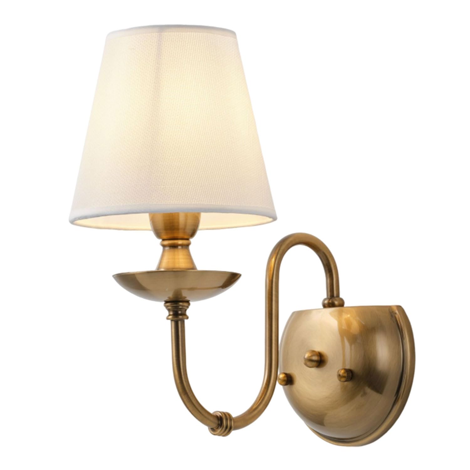 Aiwen Wall Lamps Polished Solid Brass Finish with Eggshell/White