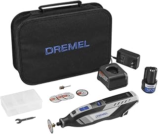 Herramienta rotativa inalámbrica sin escobillas Dremel 8250 de 12 V (renovada) | Cinco accesorios para herramientas rotativas