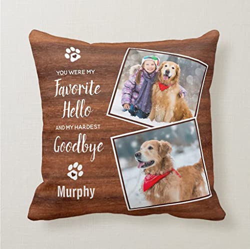 Rr&Ddxu Design Image Or Text Of Customize Pillowcase, Personalized Mother's Gifts Throw Pillow, Pet Photo Pillow Cover, Love Photo Pillowcase, Wedding Keepsake Throw Pillow, (18"X18", White) #TOP6