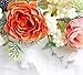 LLinfflr Floral Crown Flower Garland Headband Hair Wreath Floral Headpiece Halo Boho Party Prom Wedding Photos Orange