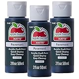 Apple Barrel Acrylic Paint, Pavement (Pack of 3) 2 oz, 21490EA- (Pack of 3)