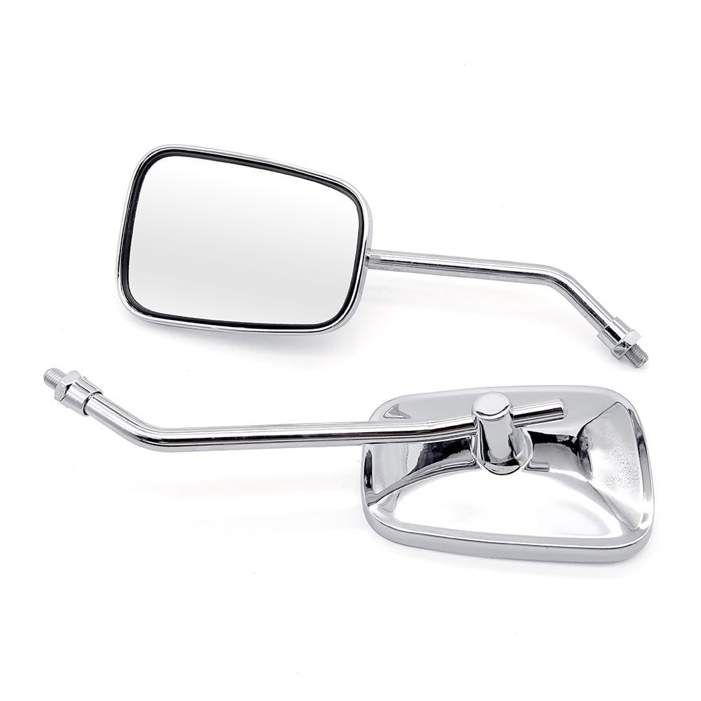 Rétroviseurs Moto Pour Rebel 250 Pour Magna 750 Rétroviseurs Chromés Classiques, 10MM, Accessoires De Moto Rétroviseurs Rond Latéraux Moto