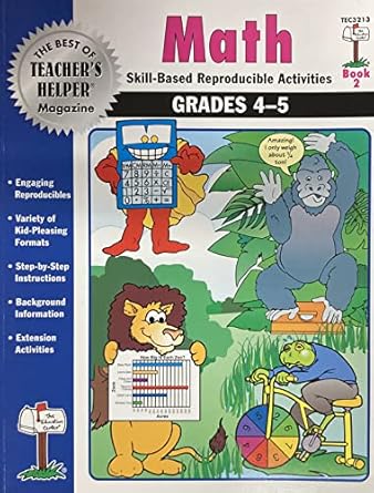 Math Skill-based Reproducible Activities Grades 4-5: 9781562343576 ...
