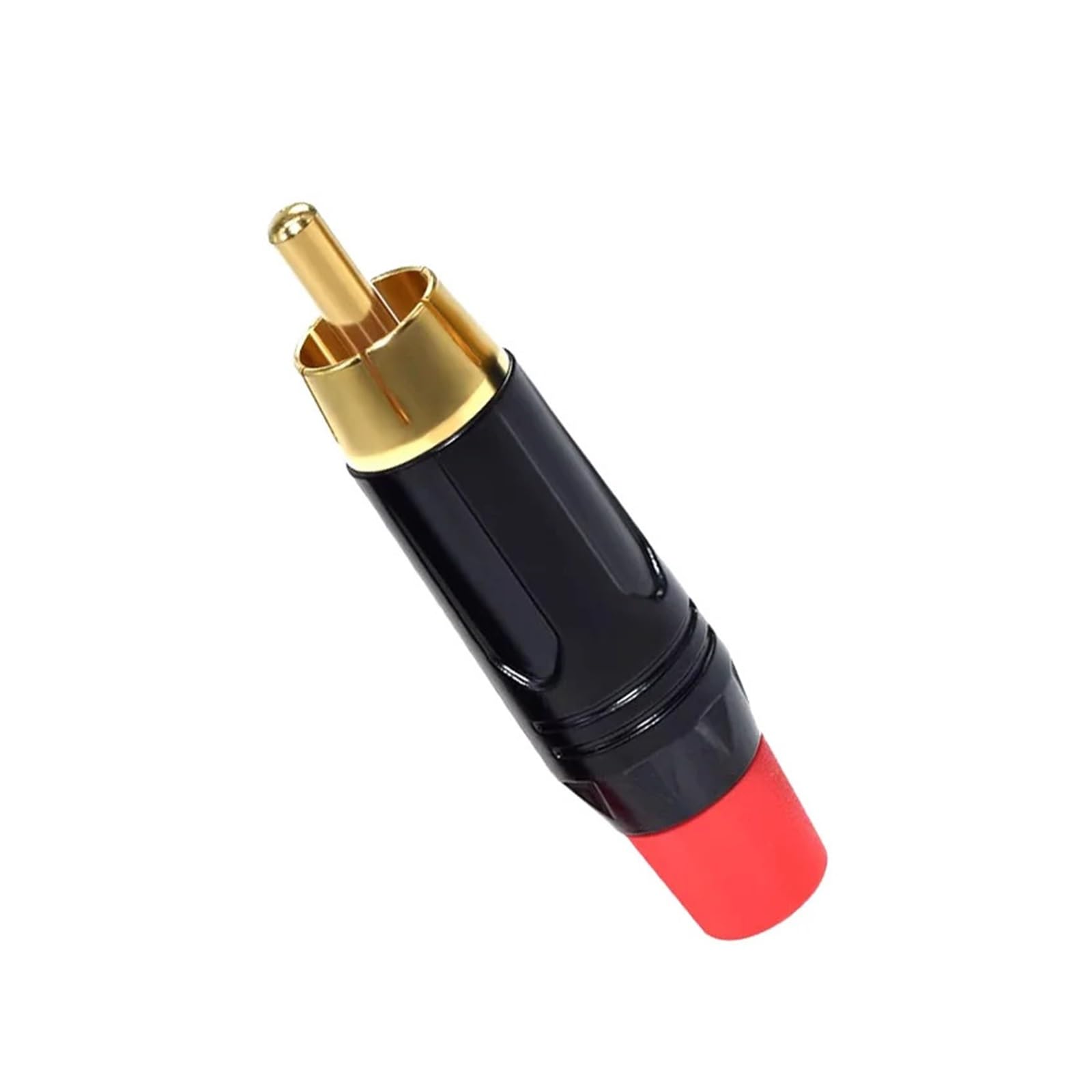 4/8/16/48PCS Suono musicale RCA Connettori Adattatore di spina Cavo coassiale Audio Jack Spina dorata Maschio Senza saldatura Connettore dell'altoparlante ESSEIEIE(Black,48PCS)
