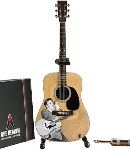 AXE HEAVEN Licencia Elvis Presley '55 Tribute Acoustic Mini Guitarra Réplica (EP-360)