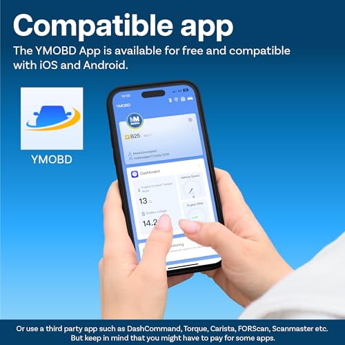 MMOBIEL OBD2 Scanner Bluetooth Pro - Diagnostic Tool OBD for All Cars - Compatible with iOS iPhone, iPad & Android - OBDII Car Scanner Check Engine Fault Code Read & Erase - Wireless Reader, Live Data - Image 8