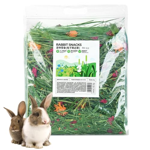 Conejos de de Conejos - Timothy Hay, Meadow Hay | Mezcla orgánica de Suave, de Avena Libre de Polvo, Mezcla de Tallo Verde, enriquecimiento de Fibra nutritiva, Ideal para Masticar, dige