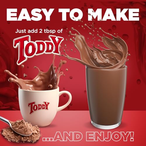 Image of Toddy Chocolate Powder Drink Mix - Breakfast Shake with Vitamins and Proteins, Instant Hot and Cold Beverage for Kids & Adults, 14.10 Oz (Pack of 2)