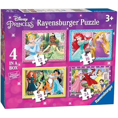 Ravensburger Disney Princess 4 in Box Puzzles Cover