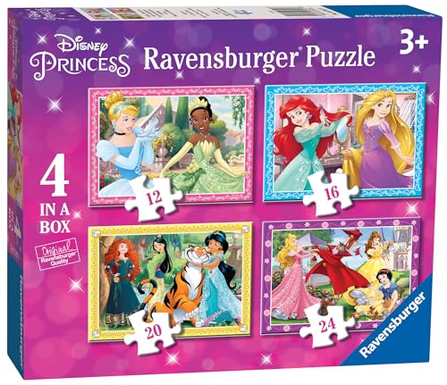Ravensburger Children Puzzles Disney Princess 4 in a box - Ages 4+