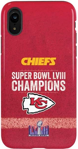 Skinit Pro Phone Case Compatible with iPhone XR - Officially Licensed NFL Chiefs Super Bowl LVIII Champions Design