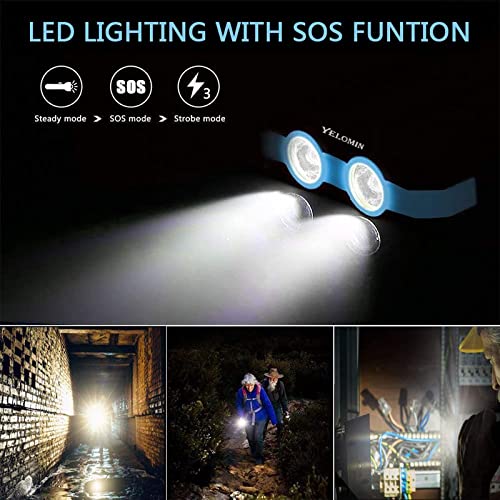 Solar Power Bank, Yelomin 20000Mah Portable Outdoor Solar Charger, Camping Waterproof Backup Battery Pack With Dual Usb 5V Outputs/Led Flashlights And Compass For Cellphones, Perfect For Hiking Travel #TOP3