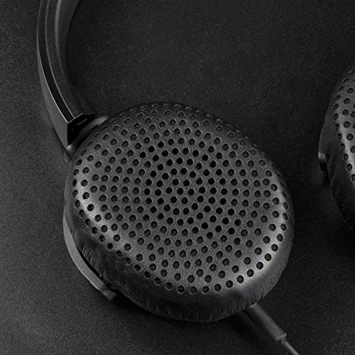 Image of SOULWIT Earpads Replacement for Skullcandy Riff, Riff2 Wired /Wireless On-Ear Headphones, Ear Pads Cushions with Softer Leather, Noise Isolation Foam (Black)
