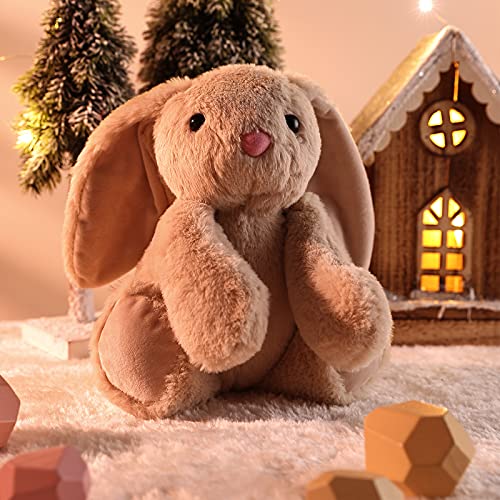 TCBunny Baby Bunny Bedtime Stuffed Animal Plush Easter Stuffers Toy Gifts 11\" for Girls, Boys, Kids, Coco (Beige)