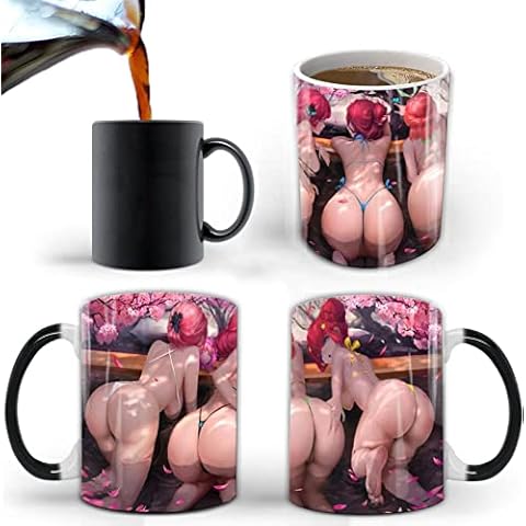 Aigori Anime Bikini Sexy Beauty Mug(11oz), Heat Sensitive Color Changing Unique Coffee Mug, Gift For Otaku Men Friends Halloween Christmas Birthday (1PC) Cover