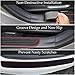 Car Rear Bumper Protector Guard, Universal Rubber Scratch Resistant Trunk Door Entry Guards Accessory Trim Cover, Scratch-Resistant Boot Sill Protector Fit for Cars SUVs (35.4 * 2.76 Inches/Black Red)