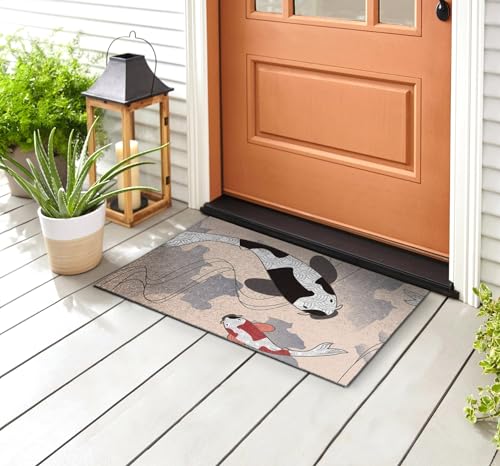 Tapis décoration extérieure Tulup résistant eau paillasson entrée 150x100 - 6