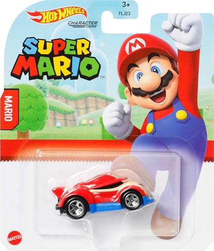 Hot Wheels super mario autos personaje mario 1:64 miniatura 2