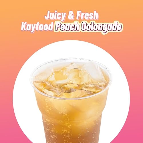 Miniatura 3 de KAYFOOD Mezcla de té Oolong prémium y jugo de durazno en polvo, 20 paquetes de barras (3.53 onzas) con botella reutilizable, sin azúcar Oolong
