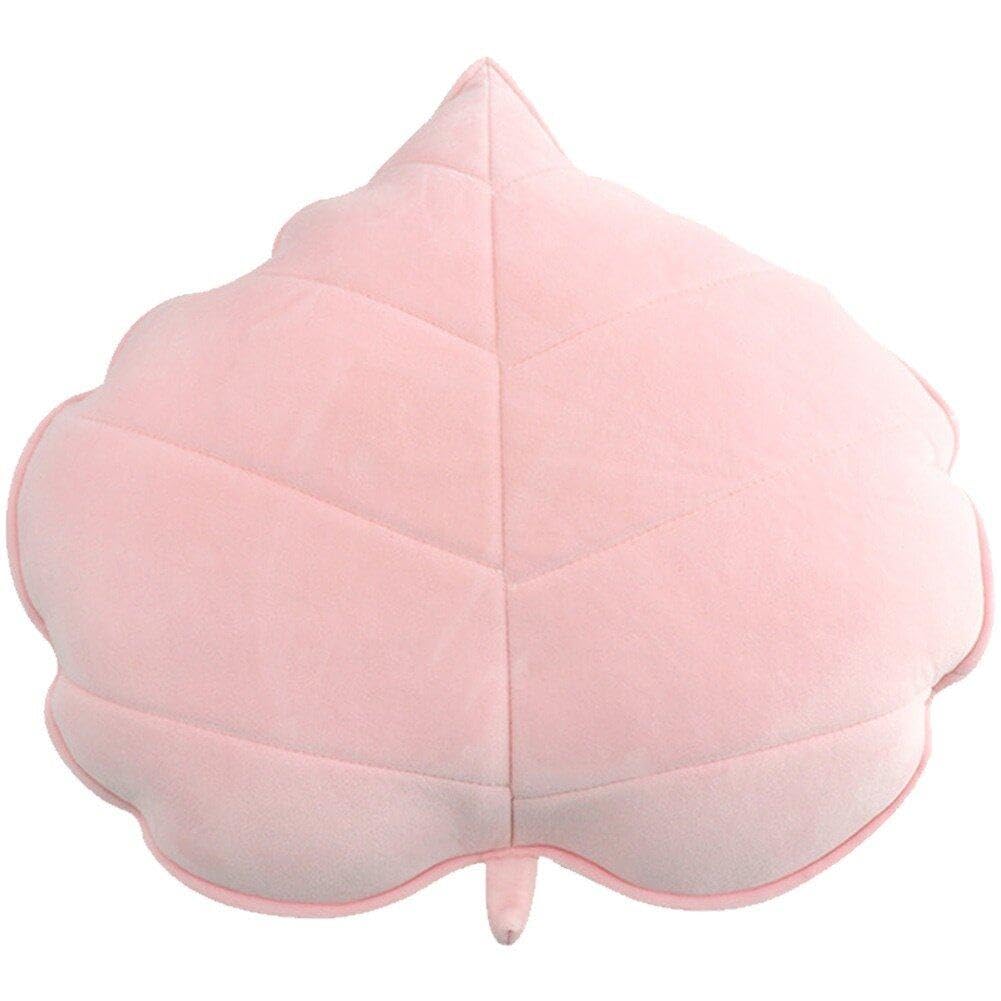 Coussin feuille 3D en peluche douce pour dossier et canapé