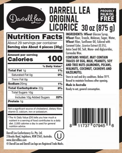 Darrell Lea Australian Licorice, Original Black Flavor thumb #5