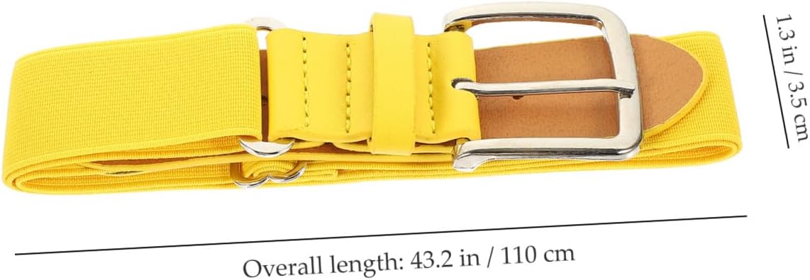 Youth Baseball Belt Elastic Adjustable Softball Waistband Stretchy Sports Belt for Men Women Students Outdoor Use Random Color