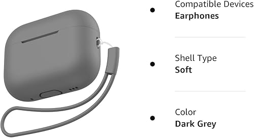 Miniatura 8 de OULUOQI Funda compatible con AirPods Pro 2 20232022, funda protectora de silicona suave que absorbe los golpes, compatible con Apple AirPods Pro de