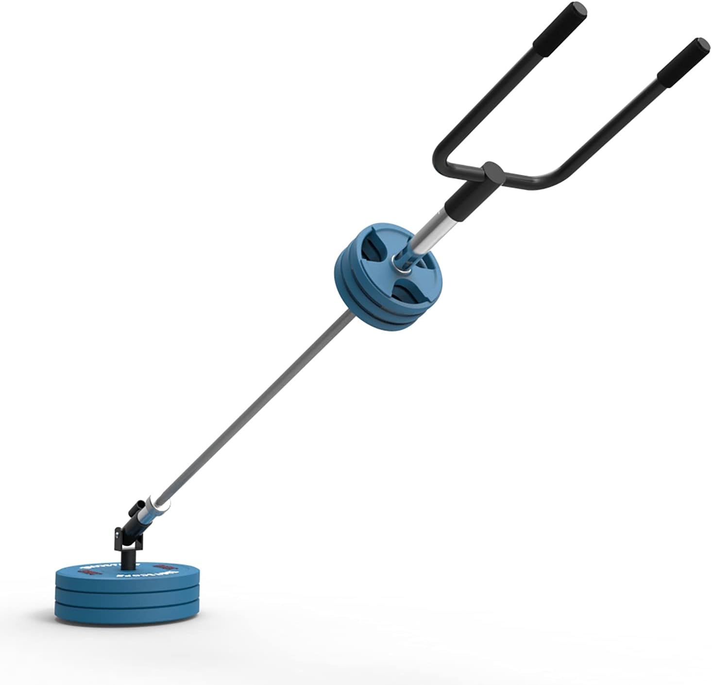 T Bar Row Shoulder Press Landmine Handle Black for 50mm (2 Inches) Barbell Back Attachment, Olympic Barbell for Deadlifts Squats Pull Ups Back and Core Muscles T Bar Row Attachment (Size : B)