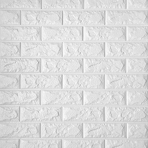 06 Painel Placa 3d de Parede Espuma Adesiva Tijolinho 70 x 76